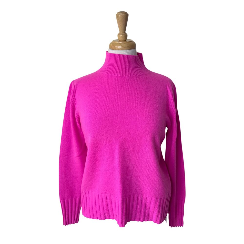 J.Crew 100% Cashmere Pink Cashmere Mockneck Sweater Style# AD349 Size XS